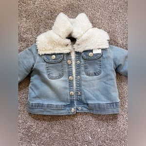 7 For All Mankind Toddler Sherpa Jean Jacket